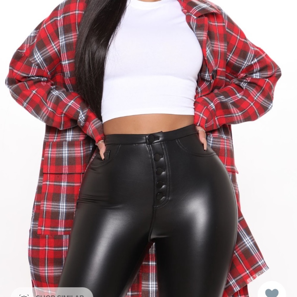 Fashion nova over sized flannel